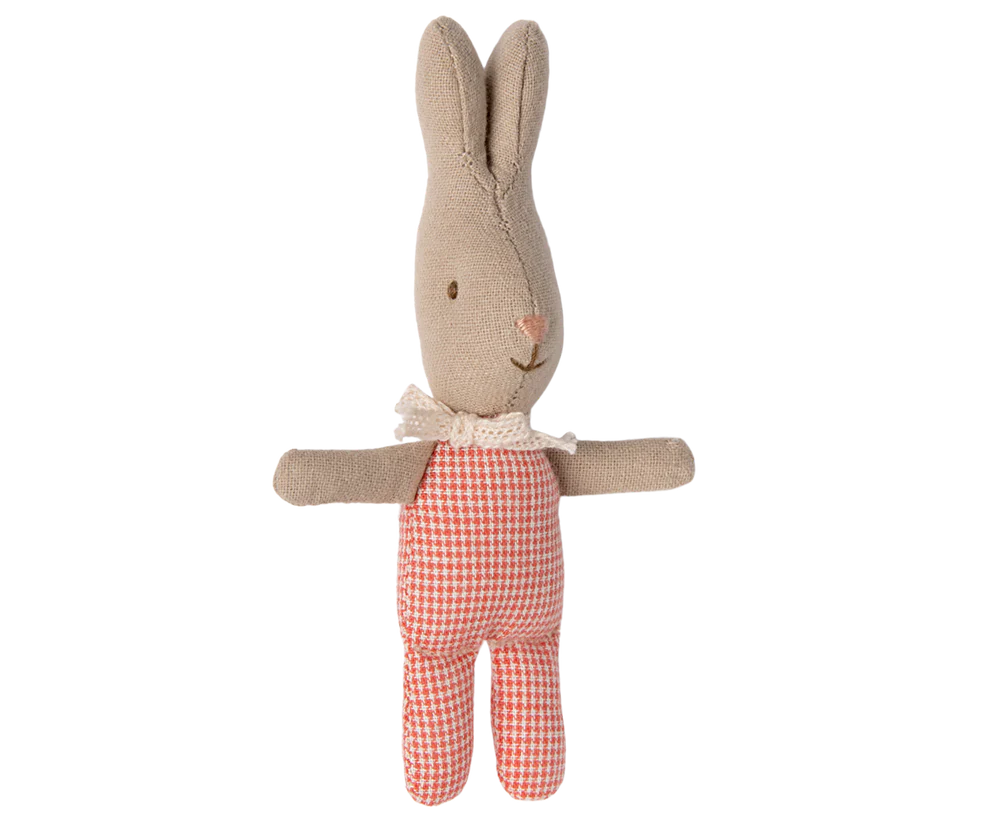 Maileg Kaninbebis My - Röd Rutig Red Check