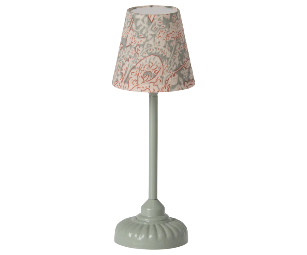 Maileg Vintage Golvlampa Liten Mönstrad Mint Grön