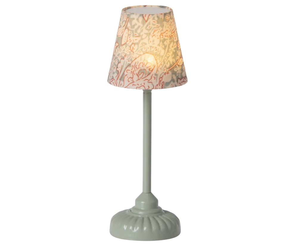 Maileg Vintage Golvlampa Liten Mönstrad Mint Grön