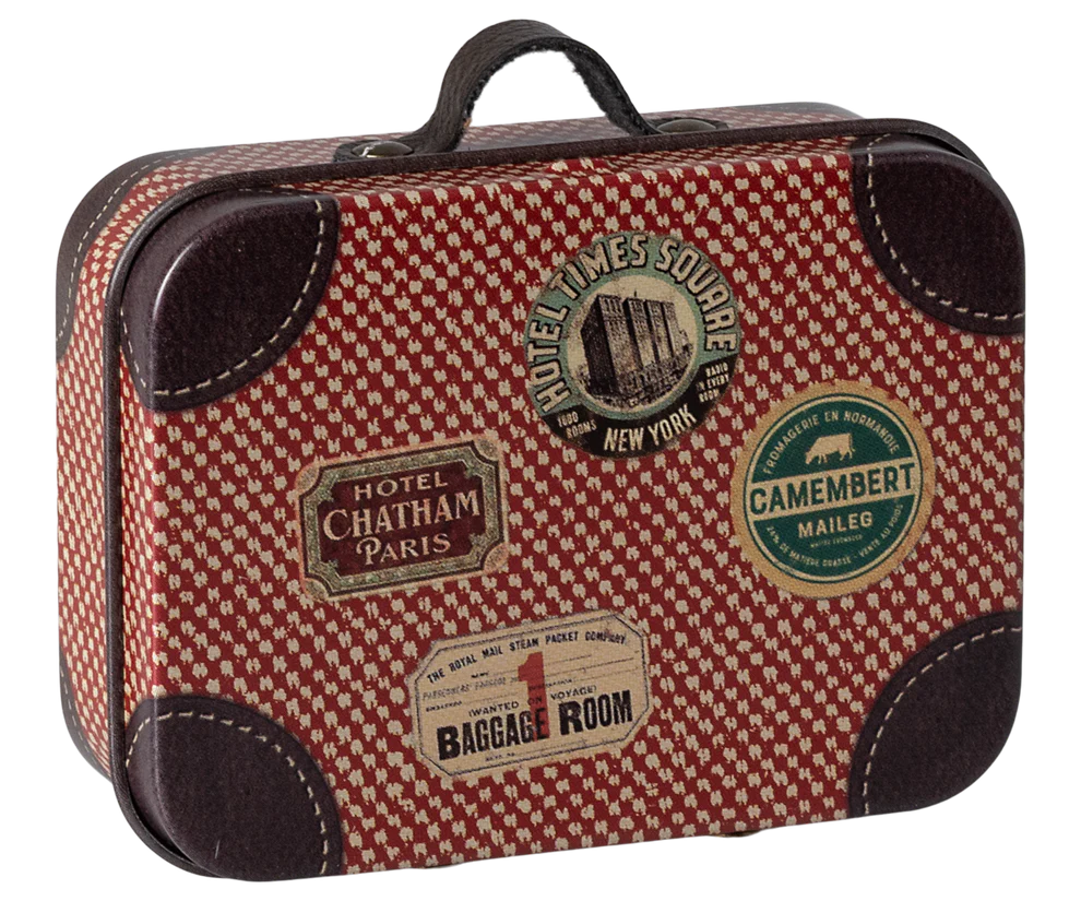 Maileg Liten Resväska i Metall - Röd Red