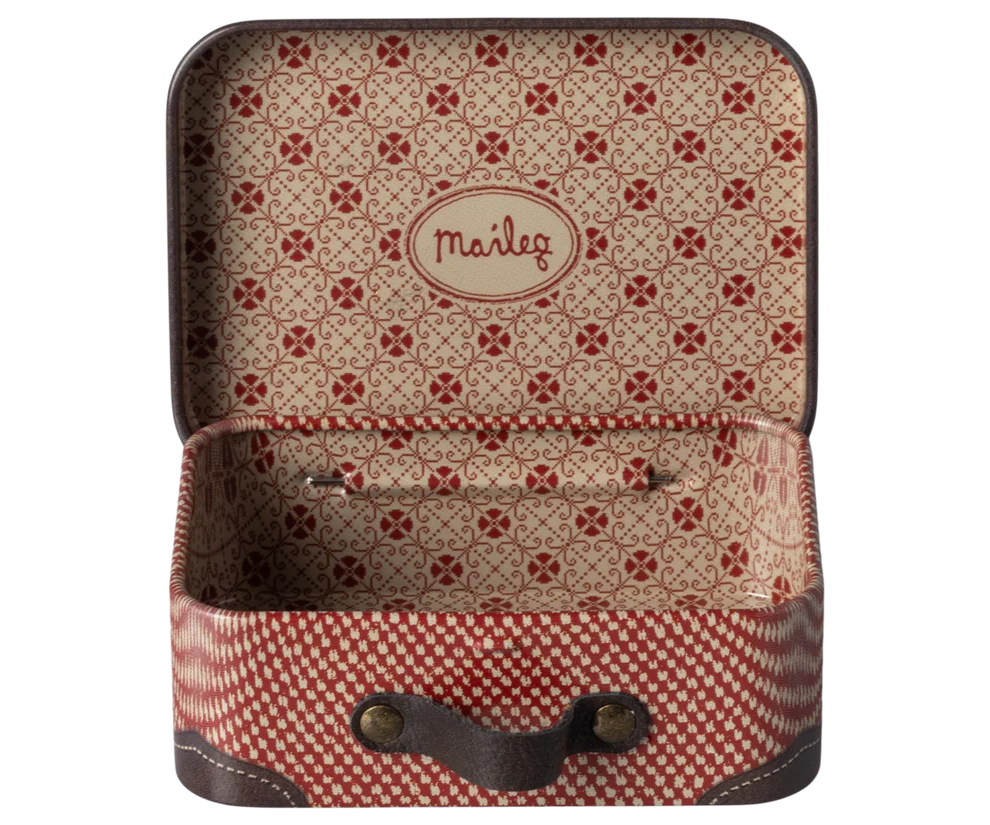 Maileg Liten Resväska i Metall - Röd Red