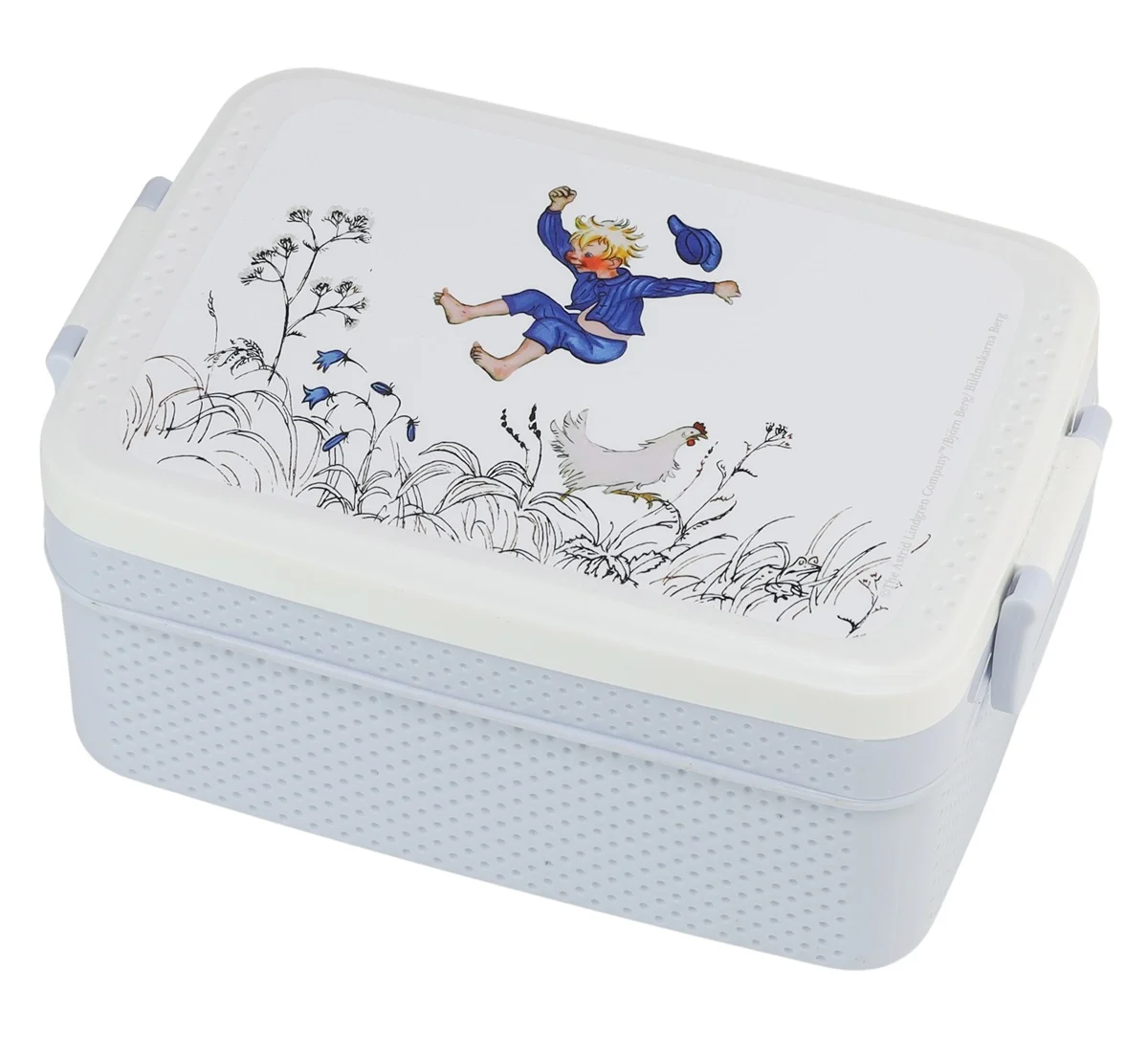 Lunchlåda med Fack Emil i Lönneberga Blå Astrid Lindgren Rätt Start Matlåda till Barn