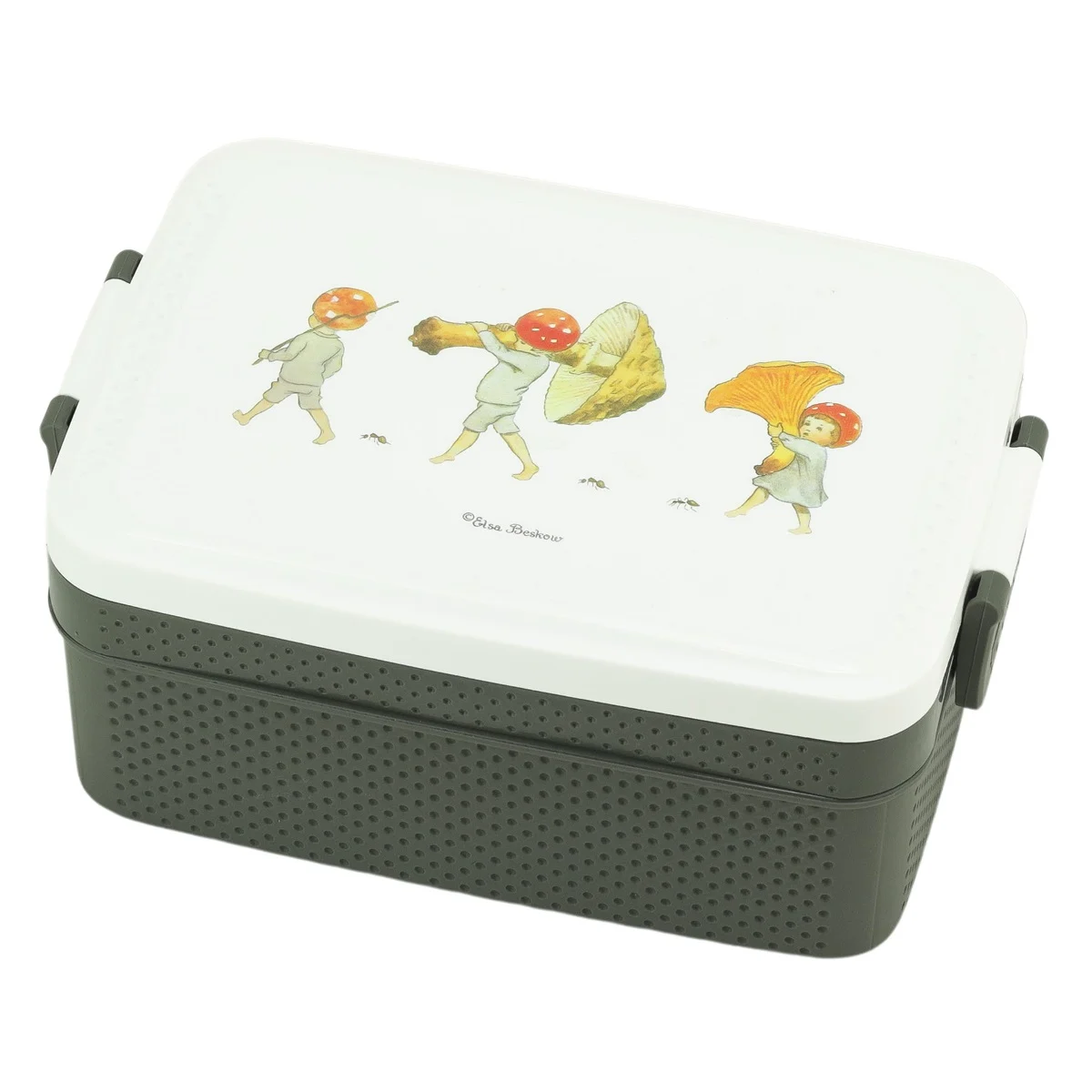 Lunchlåda med Fack Tomtebobarnen Grön Elsa Beskow Rätt Start Matlåda till Barn