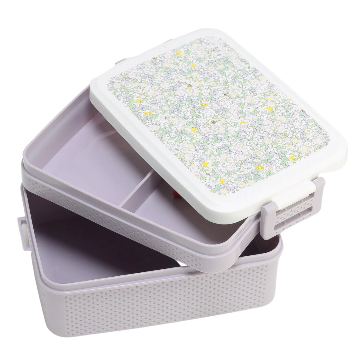 Lunchlåda med Fack Lila Elsa Beskow Blomsterfesten Blommor Rätt Start Matlåda till Barn