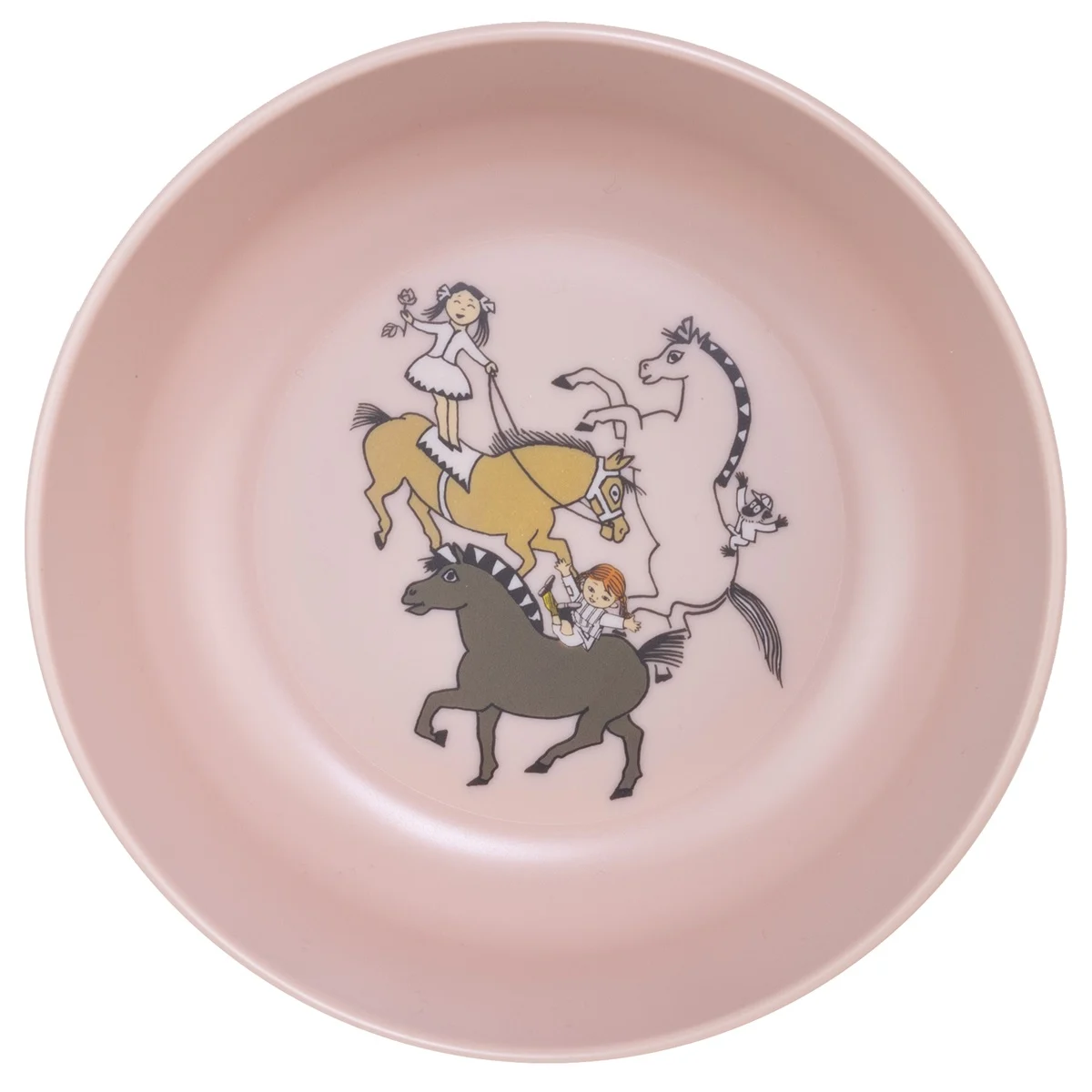Skål Pippi Långstrump Rosa Astrid Lindgren Rätt Start Pippi Cirkus Barnservis