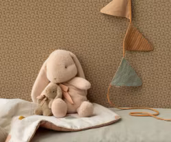 Maileg Kanin i Plysch med Rosett Small Rosa - Bunny Plush Powder med Rosett