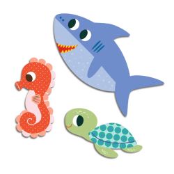 Mina Första Klistermärken - Djeco Sea Animals Klistermärken För de Minsta Havsdjur
