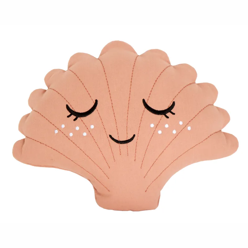 Prydnadskudde Snäcka - Roommate Shell Cushion Kudde Rosa