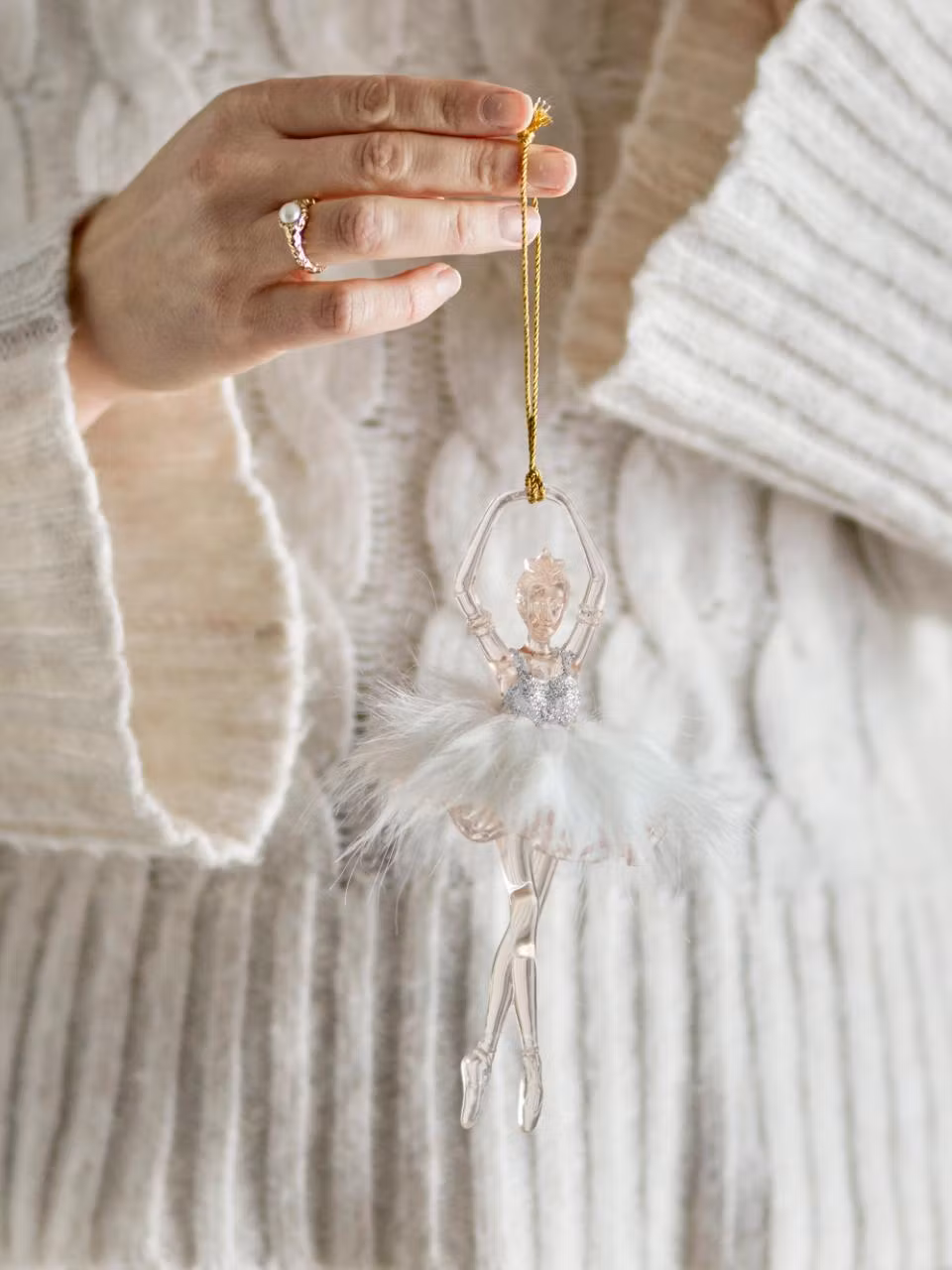 Bloomingville Hänge Ballerina Transparent med Ballerinakjol - Misty Ornament Dekoration till Flickrum Barnrummet