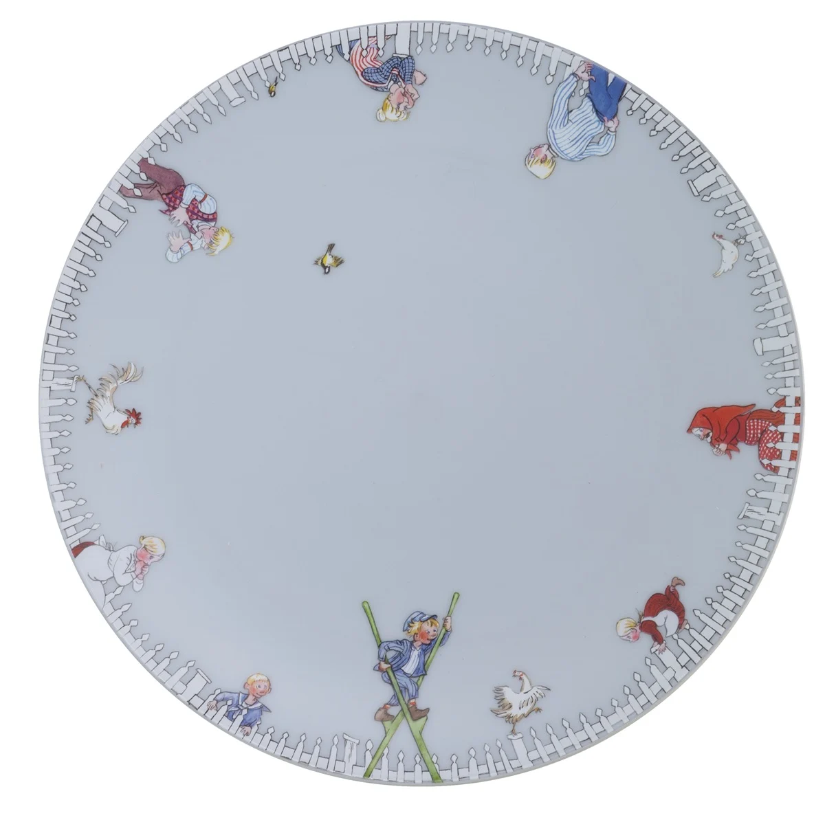 Tallrik Emil i Lönneberga Blå Staket Astrid Lindgren Rätt Start Barnservis