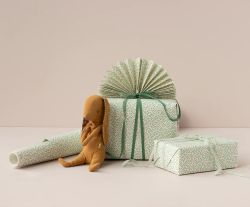 Maileg Bomullsband 25 m - Green Grönt Band på Pappers Rulle