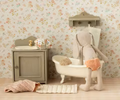 Maileg Dusch Kit Set med Handduk Badmössa och Skrubbhandske