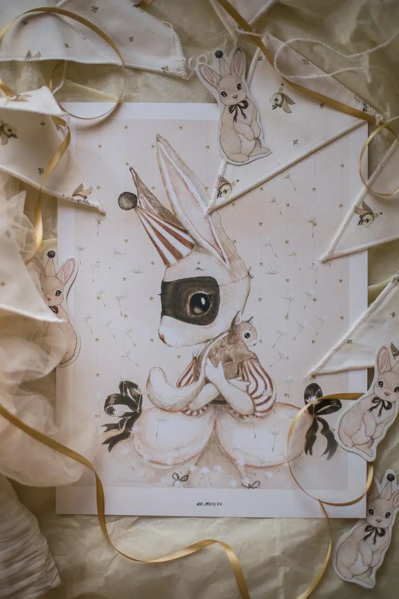 Mrs Mighetto Poster Kanin Miss Selma 50 x 70 cm