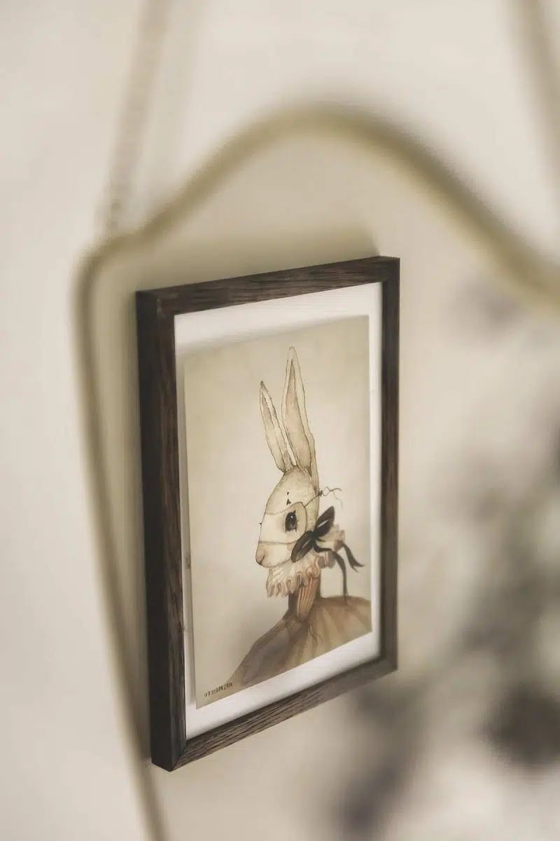 Mrs Mighetto Poster Kanin Miss Iris 18 x 24 cm