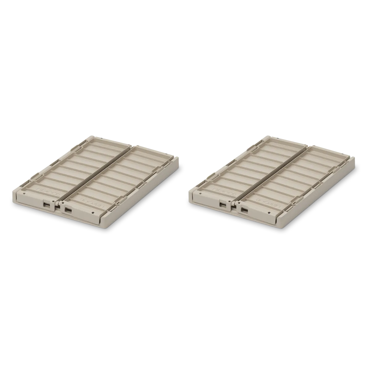 Liewood Stapelbar Hopfällbar Förvaring Small 2-pack - Back Weston Storage Box S Sandy Leksaksförvaring Back Liten