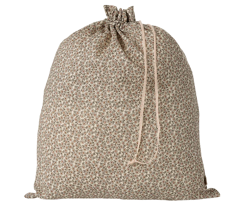 Maileg Förvaringspåse i Tyg Blommig - Daisy Soft Peach Brun Förvaring Tygpåse