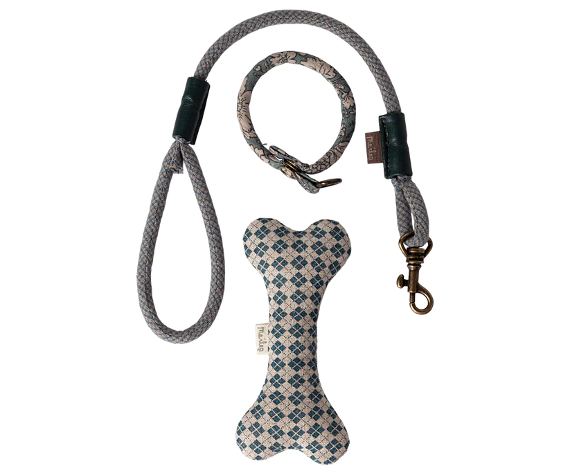 Maileg Väska med Tillbehör till Valp - Puppy Supply Koppel Blå 2025