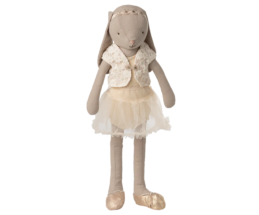 Maileg Kanin Storlek 3 - Bunny Ballerina Creme Vit med Bolero och Hårband