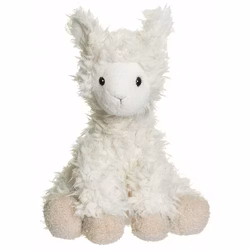 Teddykompaniet Mjukisdjur Lama Vit Fluffig Päls