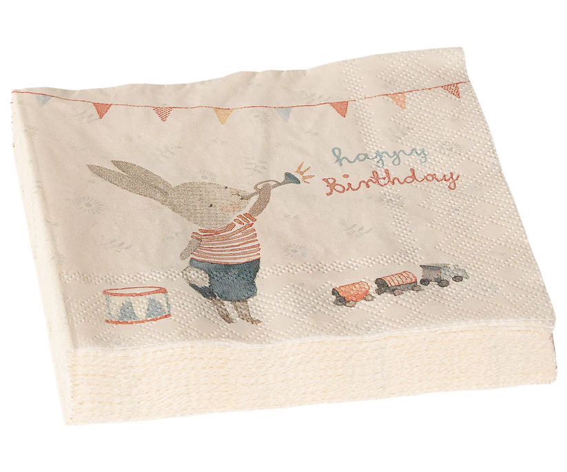 Maileg Servetter Kalas Kanin - Happy Day
