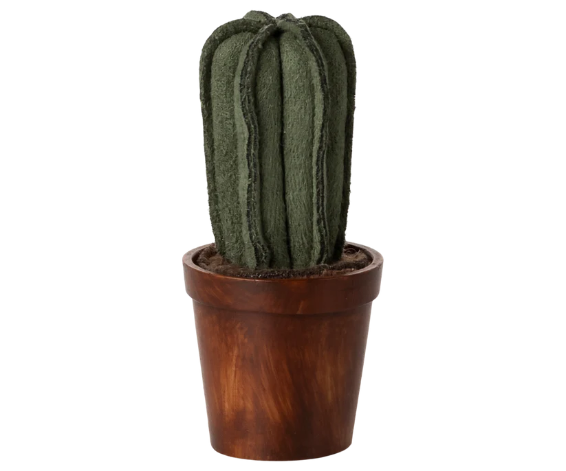 Maileg Kaktus Krukväxt Miniatyr i Tyg - Cactus Blomma Dockhus