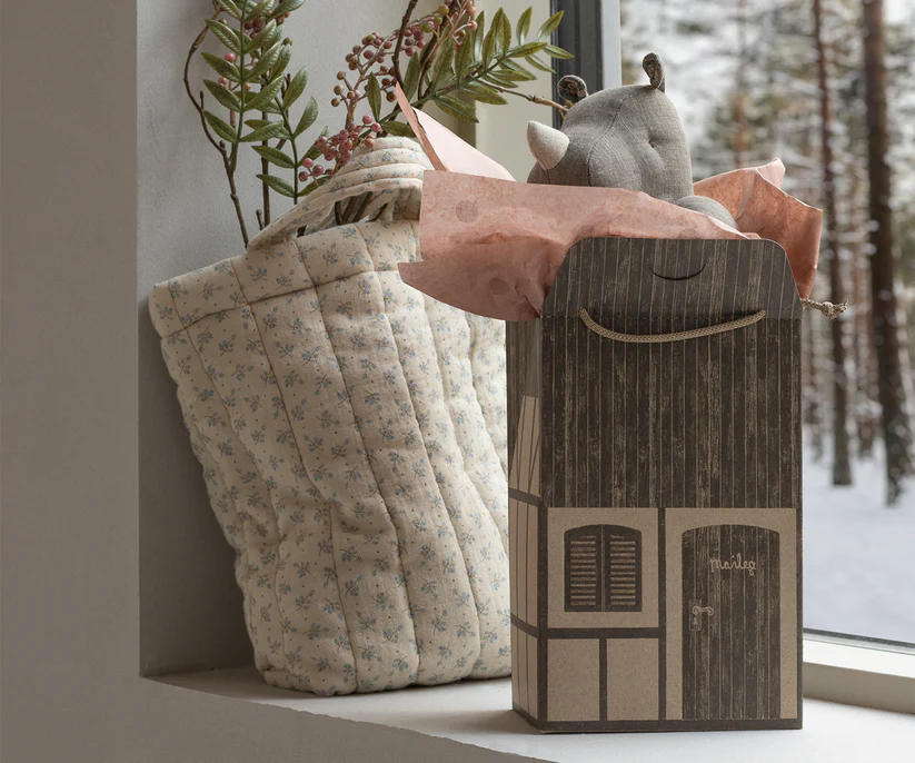 Maileg Presentpåse Farmhouse - Brun Påse Hus