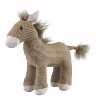 Virkat Mjukisdjur Brun Häst med Fluffig Man - Henry Egmont Toys
