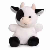 Mjukisdjur med Tyngd Svart Vit Kossa - Living Nature Farm Animal Ko Svartvit