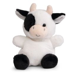 Mjukisdjur med Tyngd Svart Vit Kossa - Living Nature Farm Animal Ko Svartvit