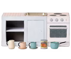Maileg Kök till Möss med Spis, Diskho och Bänk - Maileg A/W -25 Kitchen Counter Mouse