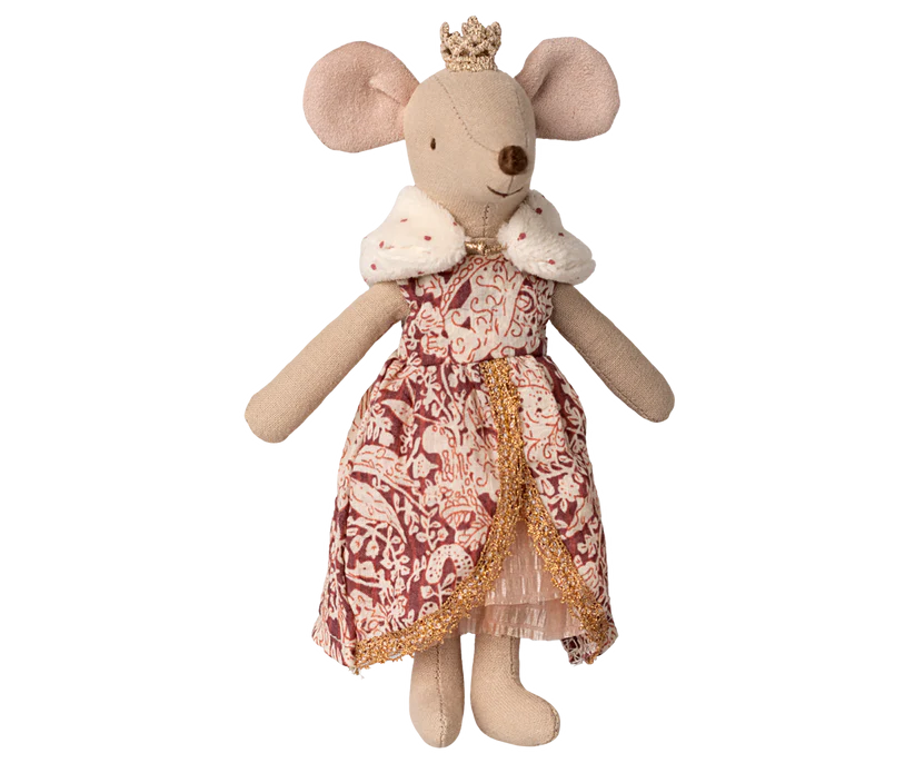 Maileg Drottning Mus med Vacker Klänning och Guldkrona - Maileg A/W - 25