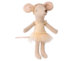 Maileg Storasyster Dansmus Ballerina i Ask med Ställ- Romeo & Julia Maileg A/W -25