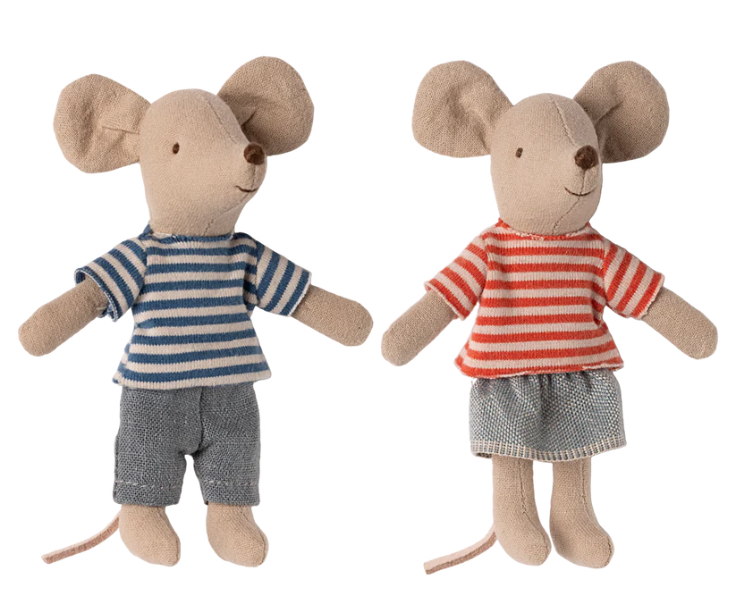 LouiMax & Stella Lillasyster & Lillebror Mus med Magneter i Händerna - Maileg A/W -25