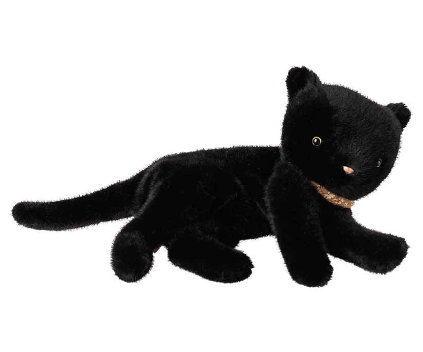 Maileg Katt i Plysch med Band runt Halsen Svart - Maileg A/W -25