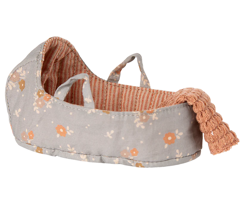 Maileg Blommig Carrycot till Micro Kaniner - Maileg A/W -25