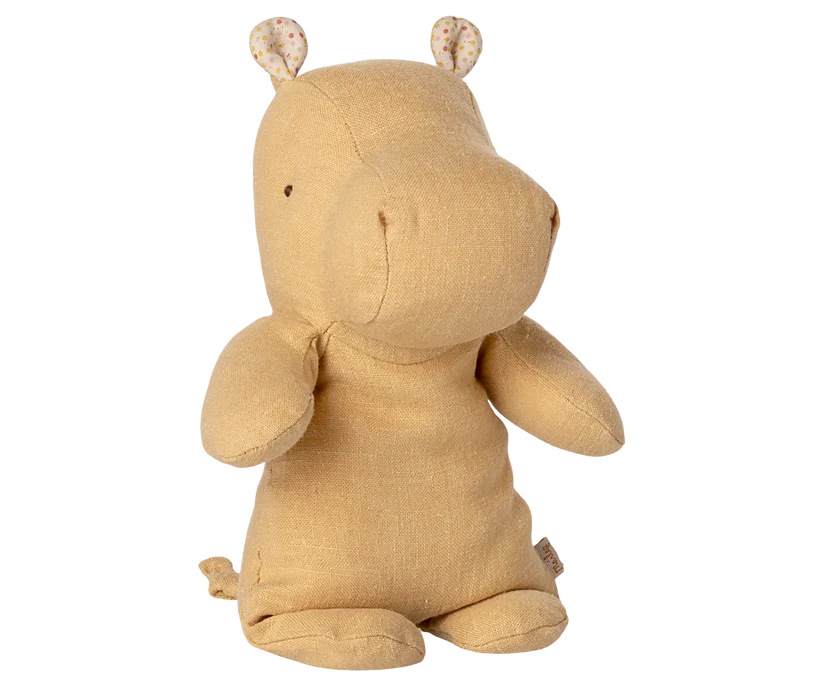 Maileg Flodhäst Small Gul - Safari Friends Hippo Cream Yellow - Maileg A/W -25