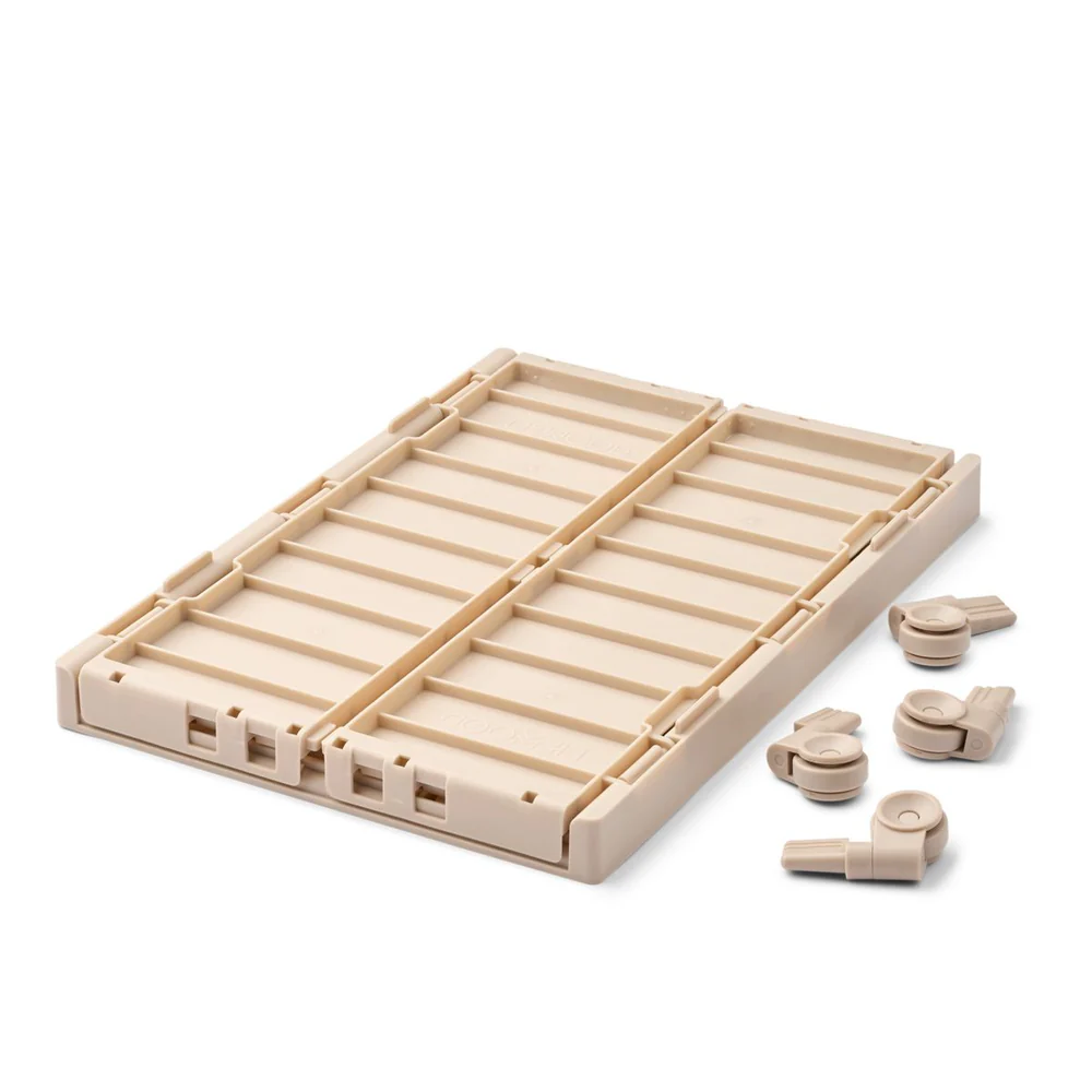 Liewood Förvaringslåda på Hjul Large Beige - Weston With Wheels Leksaksförvaring Sandy