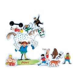 Pippi Långstrump Balansleksak - Balans Spel i Trä Astrid Lindgren
