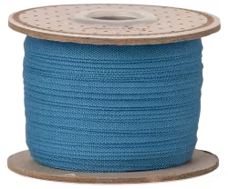 Maileg Bomullsband 25 m - Ultra Blue Klar Blått Band På Pappersrulle