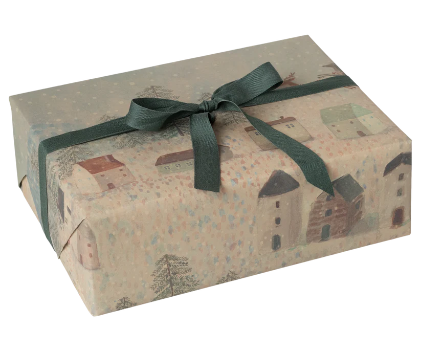 Maileg Presentpapper Vinterlandskap 10 m - Santa is Coming Maileg A/W-25