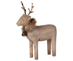Maileg Ren Dekoration i Trä - Reindeer Small Maileg A/W-25