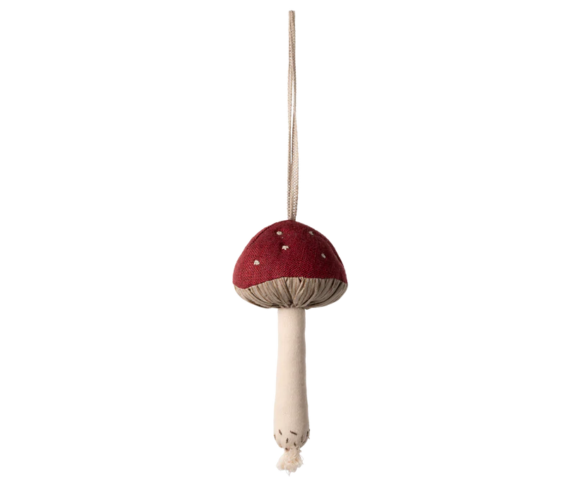 Maileg Hänge i Tyg Flugsvamp - Mushroom Ornament Röd Svamp