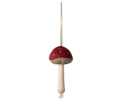 Maileg Hänge i Tyg Flugsvamp - Mushroom Ornament Röd Svamp