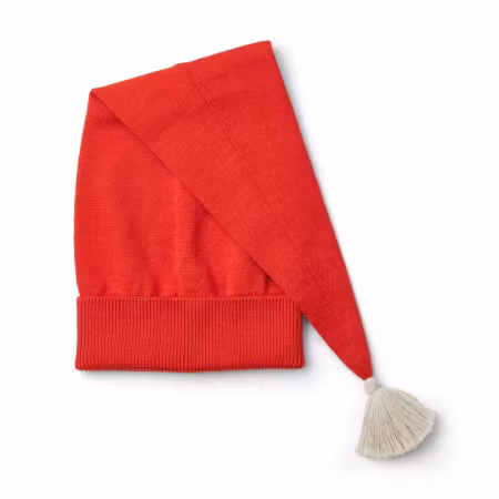 Liewood Tomteluva med Tofs - Alf Christmas Hat Stickad Röd Luva
