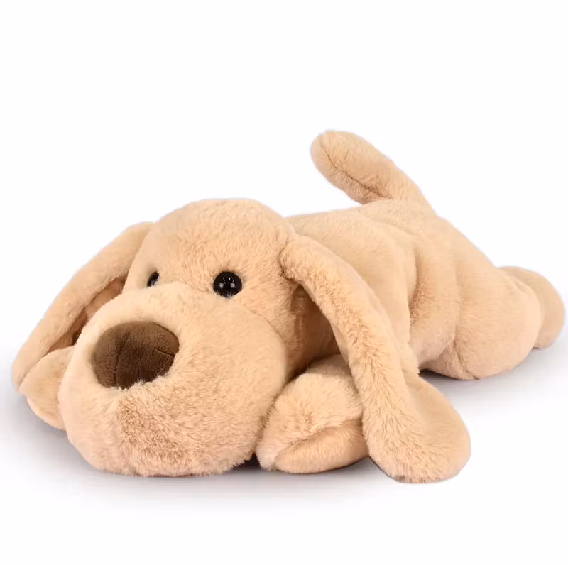 Mjukisdjur Hund Stor Beige - Doudou et Companie
