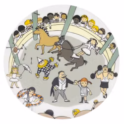 Tallrik Pippi Långstrump På Cirkus Astrid Lindgren Rätt Start Barnservis