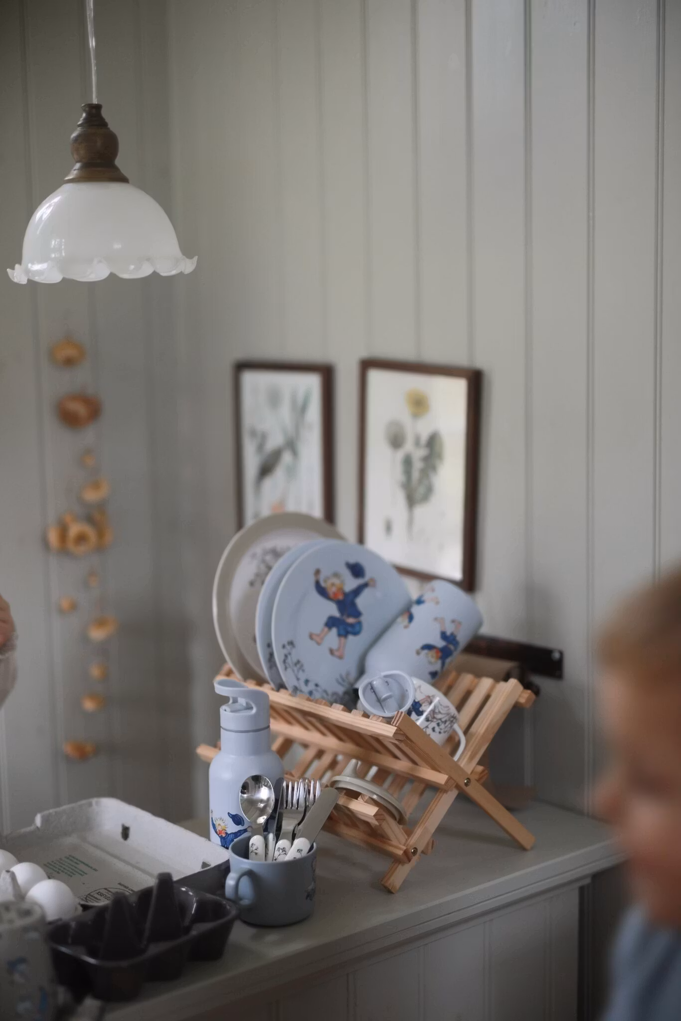 Tallrik Emil i Lönneberga Blå Staket Astrid Lindgren Rätt Start Barnservis