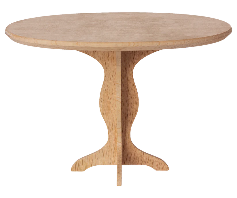 Maileg Ovalt Matbord i Trä till Kaniner - Oval Table Mini Maileg A/W-25
