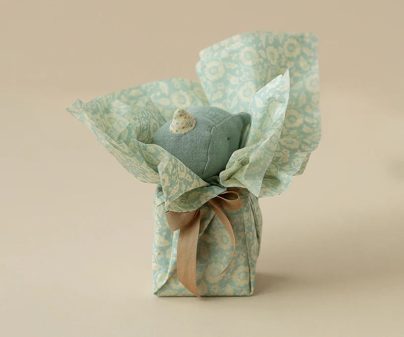 Maileg Silkespapper Blommigt Blått