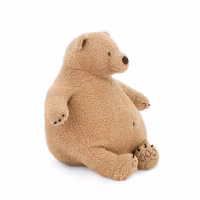 Mjukisdjur Tjock Björn - Brun Nalle The Softest